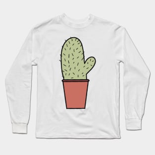 Cute Cactus Drawing Long Sleeve T-Shirt